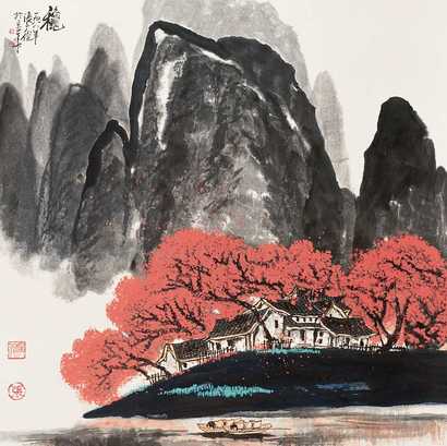 张广俊 秋 立轴